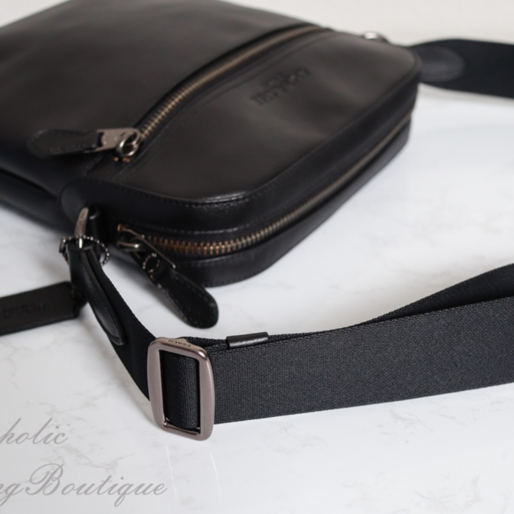 NWT Coach Houston Flight Bag Leather Crossbody - Picture 7 of 8